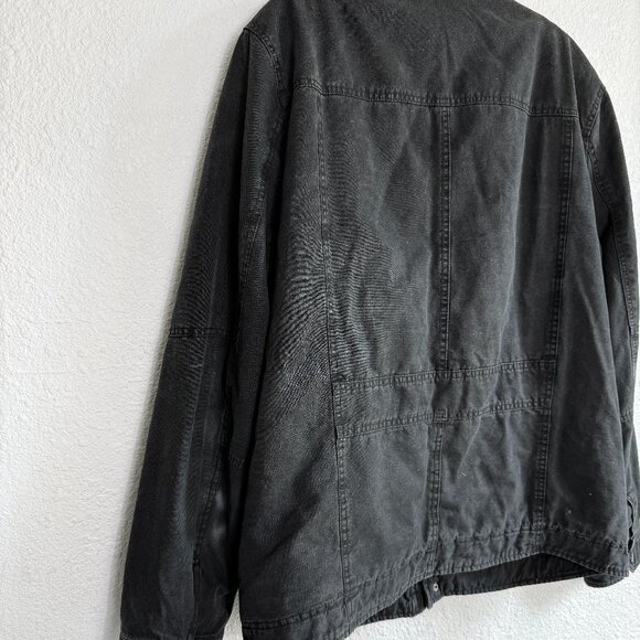 Levi's 🤘🏽 Men's Military Utility Jacket \\ Size Large // Black w/ sherpa - Picture 12 of 13